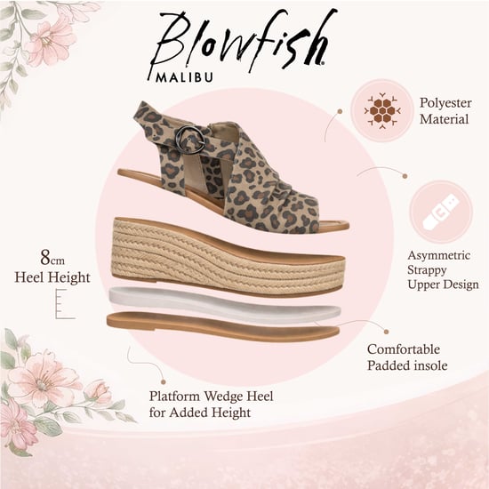 Blowfish Malibu Damen Leopardenmuster Wedge Slingbacks Heel Sandalen – Amira - Image 2