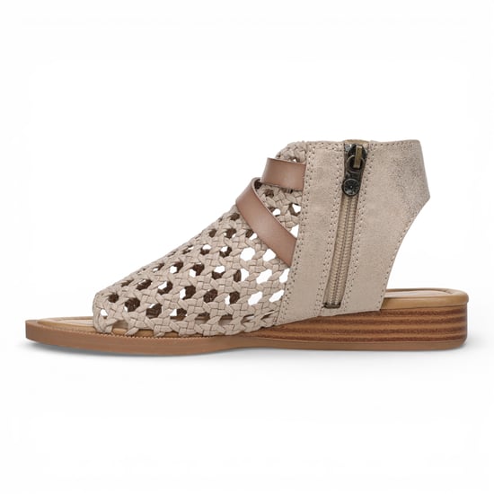 Blowfish Malibu Damen Golden Beige Weave Micro Wedge Sandalen – Anuella - Image 6