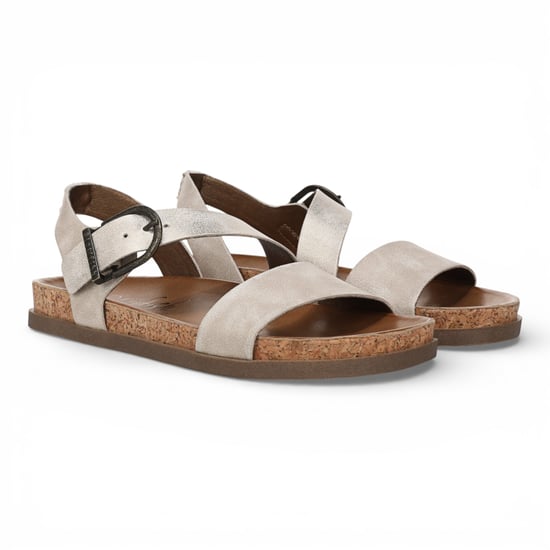 Blowfish Malibu Damen-Cloud-Silber-Fußbett-Streifensandalen – Lance - Image 3