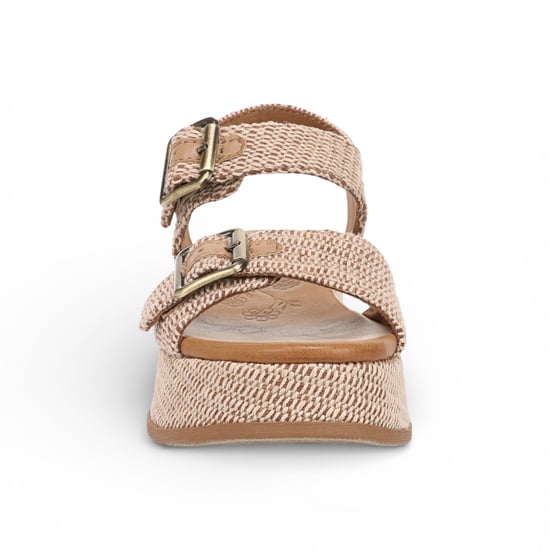 Blowfish Malibu Damen-Beige Kunstleder-Plattformsandalen – Magisch - Image 4