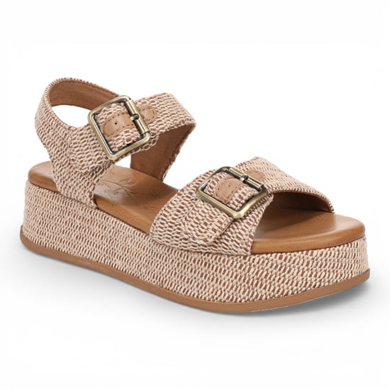 Blowfish Malibu Damen-Beige Kunstleder-Plattformsandalen – Magisch - Image 6