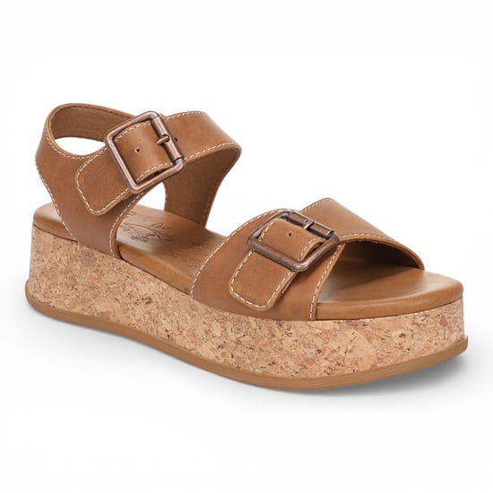 Blowfish Malibu Damen beige Kunstleder-Plattformsandalen – Magisch - Image 6