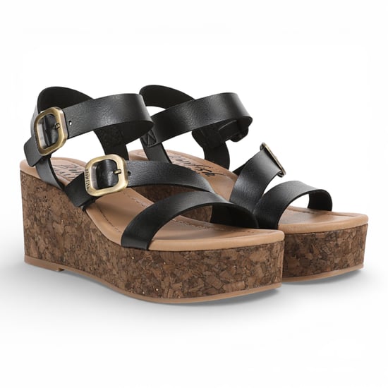 Blowfish Malibu Damen Schwarze Keil-Riemen-Espadrille-Sandalen – Ali - Image 3