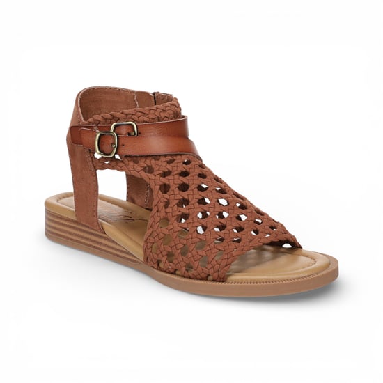 Blowfish Malibu Damen-Cognac Braungewebte Micro Wedge Sandalen – Anuella - Image 3
