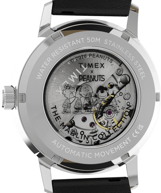 Timex Peanuts Marlin Schwarz Herren Armbanduhr TW2Y50300 - Image 4