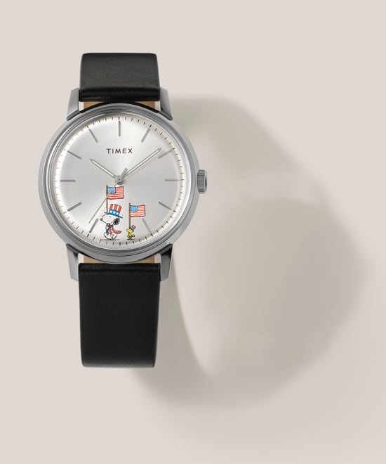 Timex Peanuts Marlin Schwarz Herren Armbanduhr TW2Y50300 - Image 5