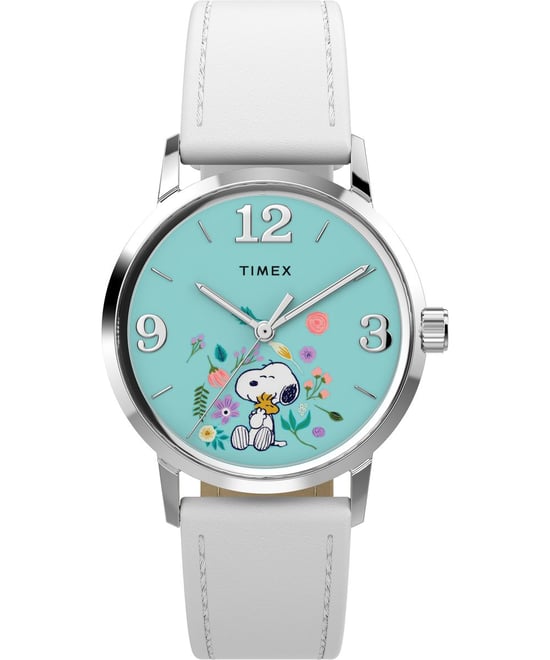 Timex Peanuts Marlin Weiß Damen Armbanduhr TW2Y68800 - Image 1