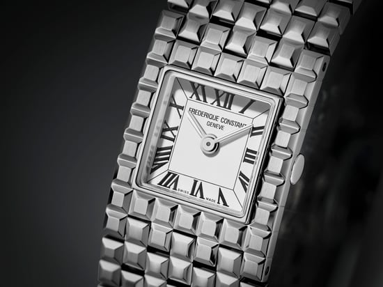 Frédérique Constant Classics Manchette Silber Damen Armbanduhr FC-200WR1MC6B - Image 4