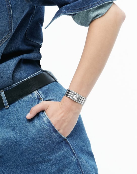 Frédérique Constant Classics Manchette Silber Damen Armbanduhr FC-200WR1MC6B - Image 5