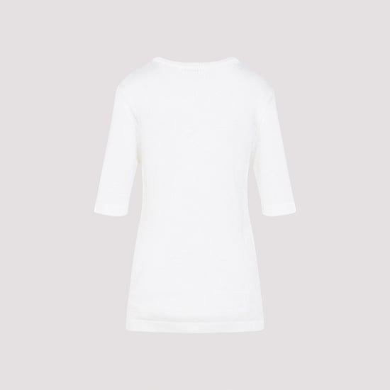 Ss Cn T-Shirt mit Blumen-Häkelarbeit - Image 2