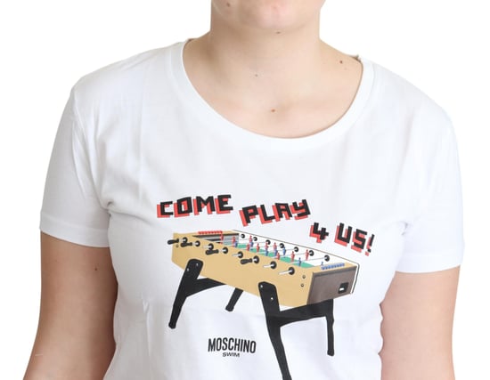 Moschino Tsh5069 Tischfußball T-Shirt - Image 2
