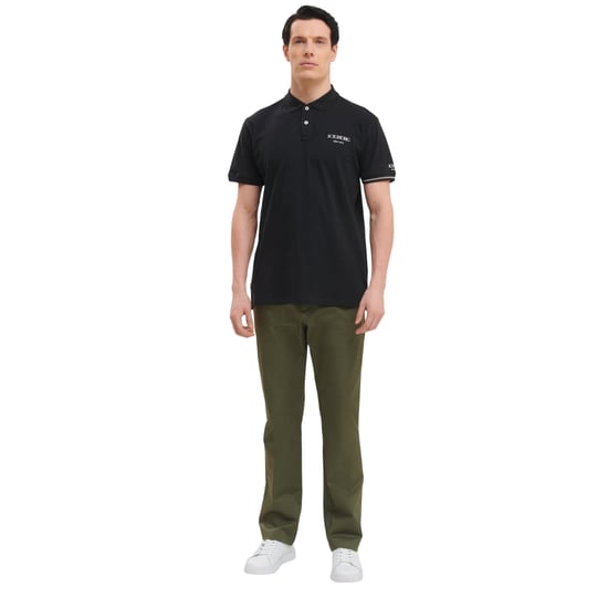 Schwarzes Poloshirt Mit Eisbergmotiv - Image 4