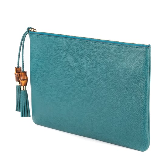 Bamboo Braided Tassel Zip Clutch Kupplung - Image 2