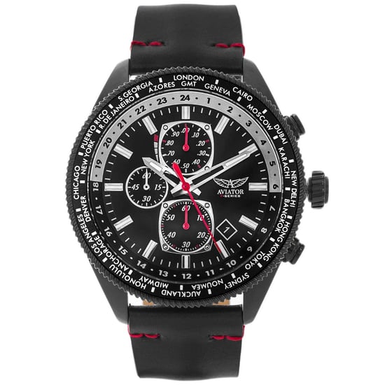 Aviator Uhr F-Serie Schwarzer Adler AVAW9485 Schwarz - Image 2