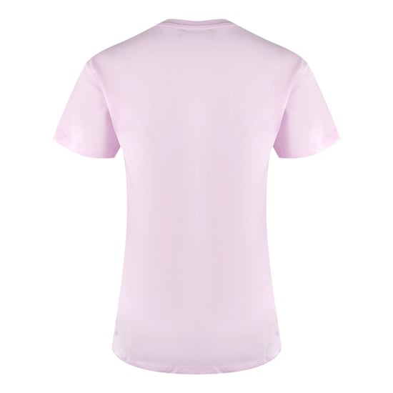 Moschino T-shirt Mit Mehrfarbigem Herzlogo In Pink - Image 2