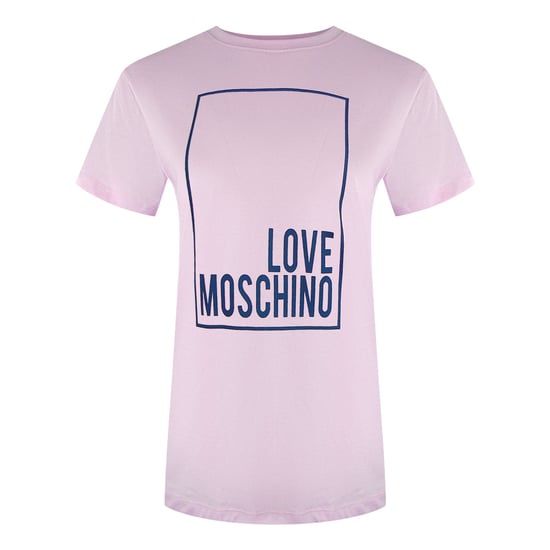 Moschino Box Logo Pinkes T-shirt - Image 1