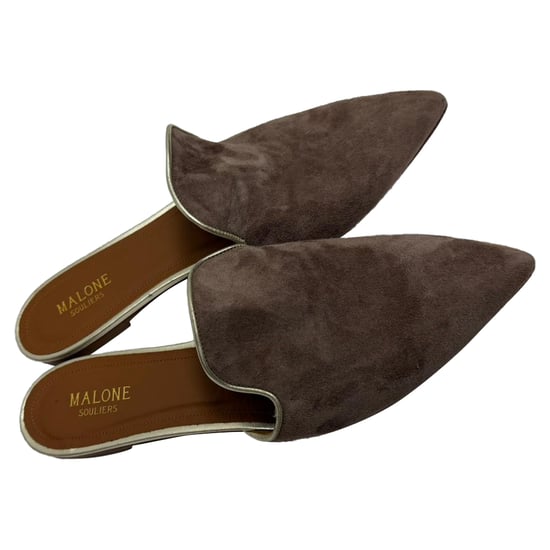 Malone Souliers Marianne spitze Slipper aus braunem Wildleder - Image 5