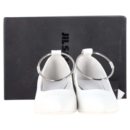 Jil Sander Alima Pumps aus weißem Leder - Image 2