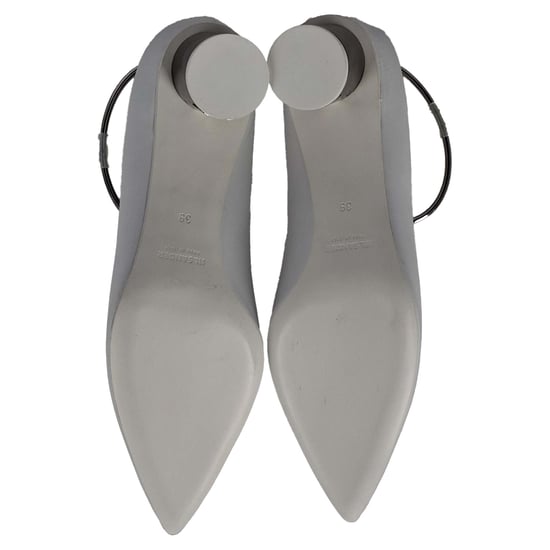 Jil Sander Alima Pumps aus weißem Leder - Image 6