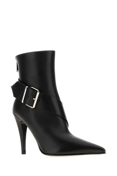 Schwarze Leder Stiefeletten - Image 2