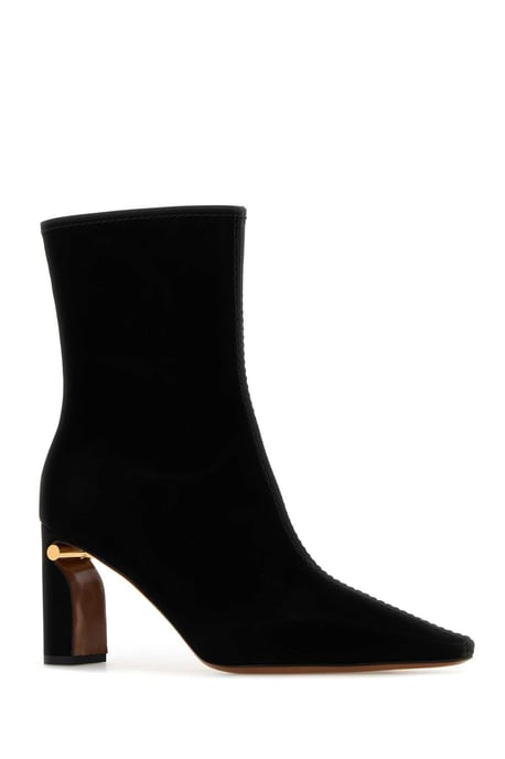 Schwarze Stoff-Stiefeletten - Image 2