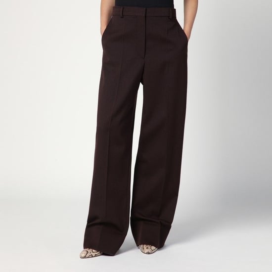 Gerade geschnittene Hose aus Pflaumenwolle - Image 2