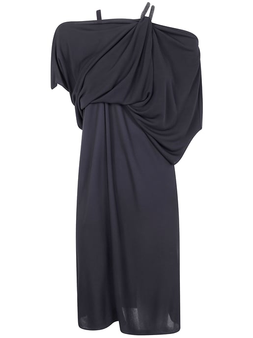 Kettenstein-Stickerei auf Crepe-Jersey Cocktailkleid - Image 1
