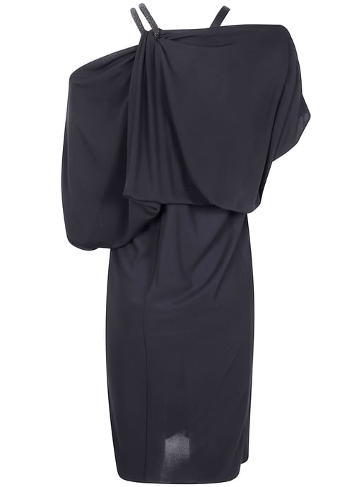 Kettenstein-Stickerei auf Crepe-Jersey Cocktailkleid - Image 2