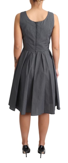 Dolce Gabbana Aline Kleid aus bedruckter Baumwolle - Image 4