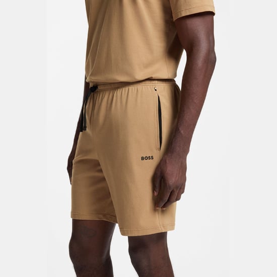 Herren Boss Mix&Match Stretchbaumwoll-Loungeshorts in Beige - Image 3
