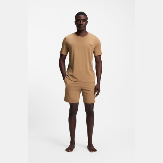 Herren Boss Mix&Match Stretchbaumwoll-Loungeshorts in Beige - Image 4
