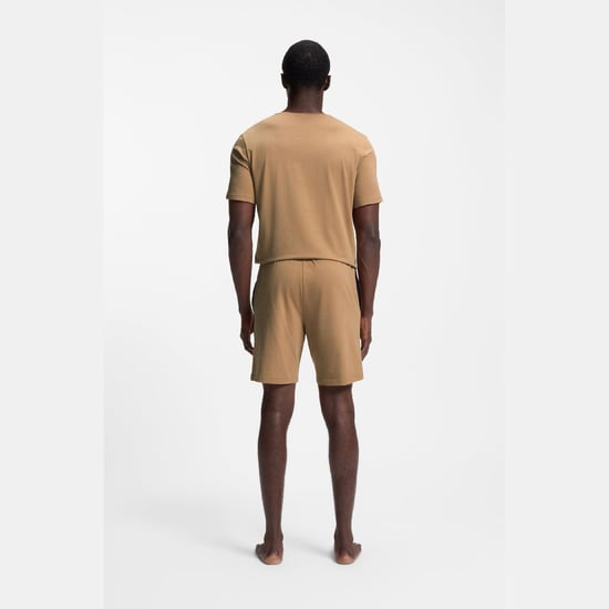 Herren Boss Mix&Match Stretchbaumwoll-Loungeshorts in Beige - Image 5