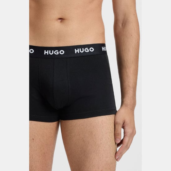 Herren Hugo 3er-Pack Logo-Bund Pants in Schwarz - Image 3