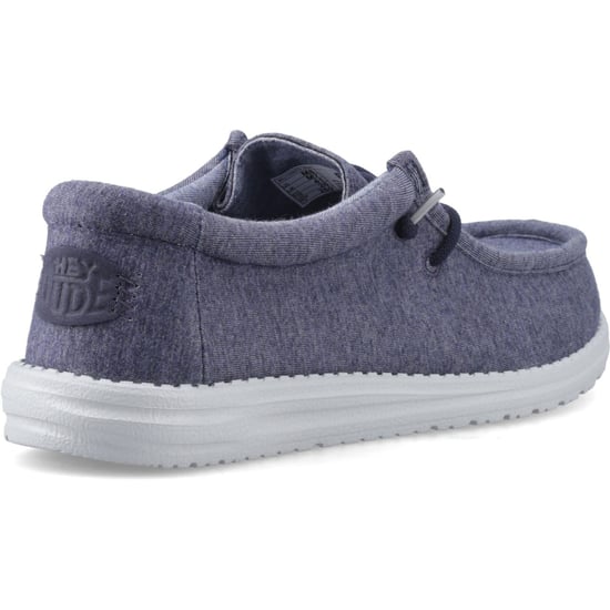 HEYDUDE Wally Stretch-Jersey-Baumwolle Herren Navy Mokassin-Schuhe - Image 2