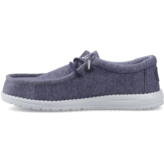 HEYDUDE Wally Stretch-Jersey-Baumwolle Herren Navy Mokassin-Schuhe - Image 4