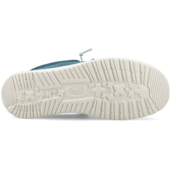 HEYDUDE Wally Geflochtene Polyester Herren Mokassins Schuhe in Tiefgrün/Hafen Grau - Image 3