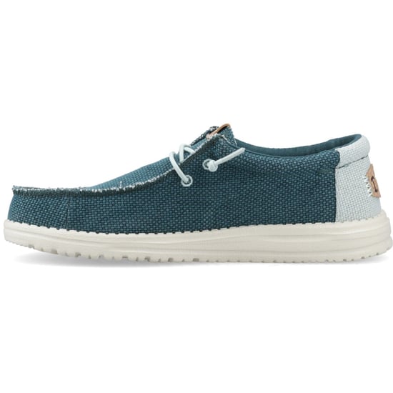 HEYDUDE Wally Geflochtene Polyester Herren Mokassins Schuhe in Tiefgrün/Hafen Grau - Image 4