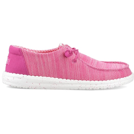 HEYDUDE Wendy Stretch Socken Polyester Damen Fuchsia Pink Mokassins Schuhe - Image 5