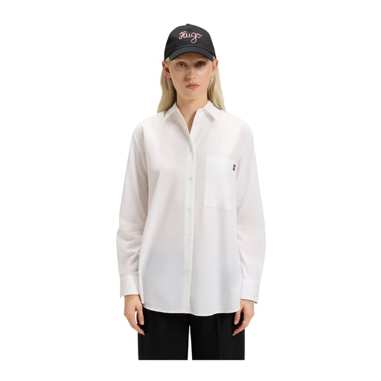 Hugo - Bluse für Damen, Übergroß (Weiß) - Image 3