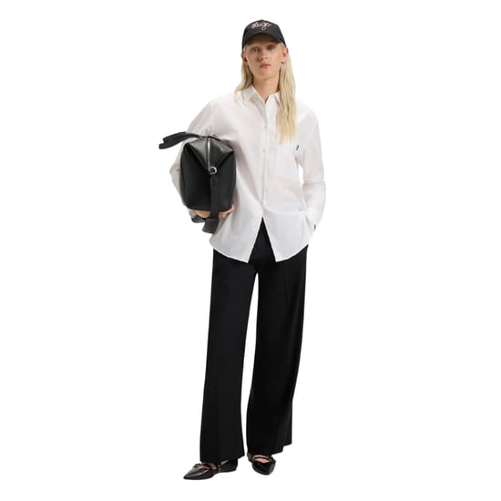 Hugo - Bluse für Damen, Übergroß (Weiß) - Image 4
