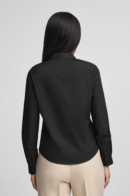 Hemd schwarz im Slim Fit mit Rigby Go-Logo - Image 4