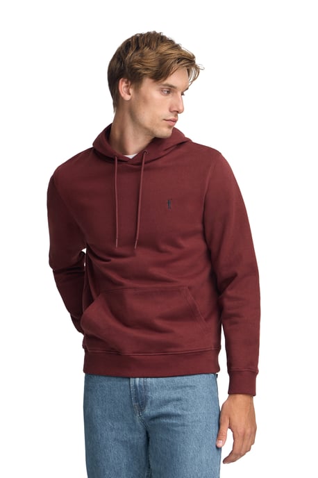 Sweatshirt granatrot im Regular Fit mit Kapuze und Rigby Go-Logo - Image 2