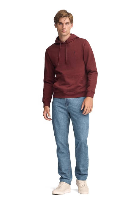 Sweatshirt granatrot im Regular Fit mit Kapuze und Rigby Go-Logo - Image 3