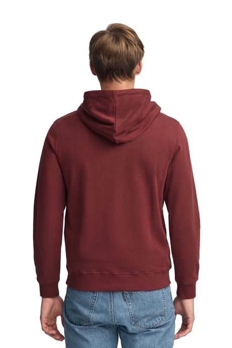 Sweatshirt granatrot im Regular Fit mit Kapuze und Rigby Go-Logo - Image 4
