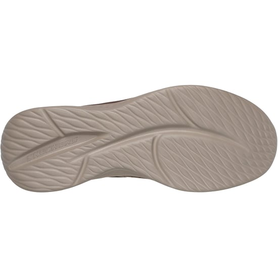 Skechers Slade Zachary Textil Herren Dunkelbraune Weite Schnürschuhe - Image 2