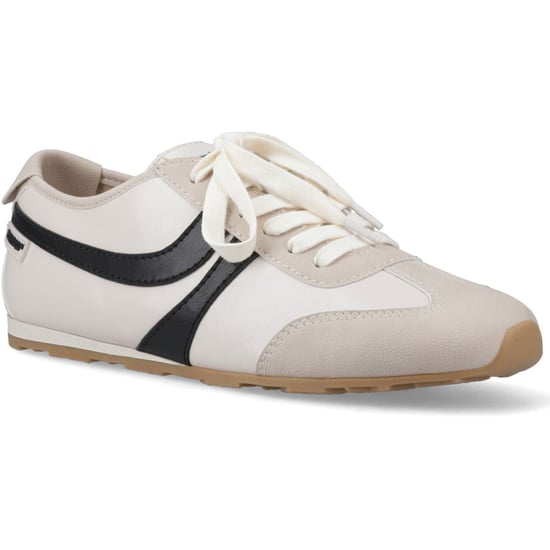 Rocket Dog Destin PU Kombi Polyurethan Damen Sneakers Off White/Schwarz - Image 1
