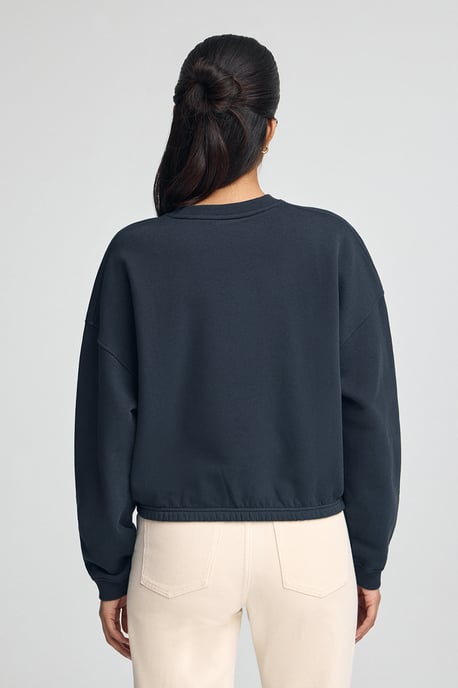 Sweatshirt marineblau im Loose Fit mit Polo Club-Logo - Image 5