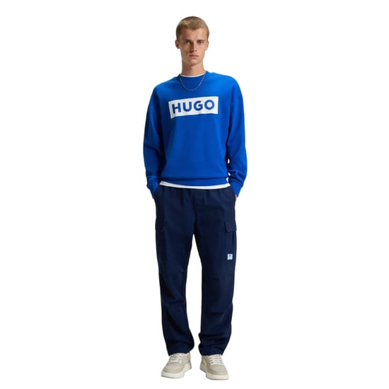 Hugo - "Niero" Sweatshirt für Herren, Rundhalsausschnitt (Blau) - Image 4