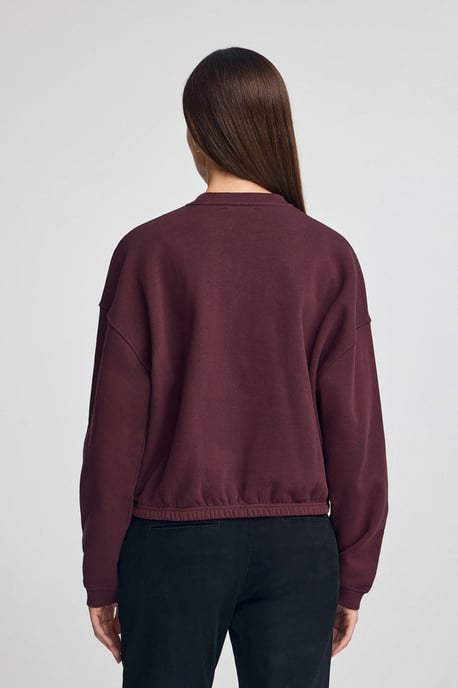Sweatshirt burgunderrot im Loose Fit mit Polo Club-Logo - Image 5