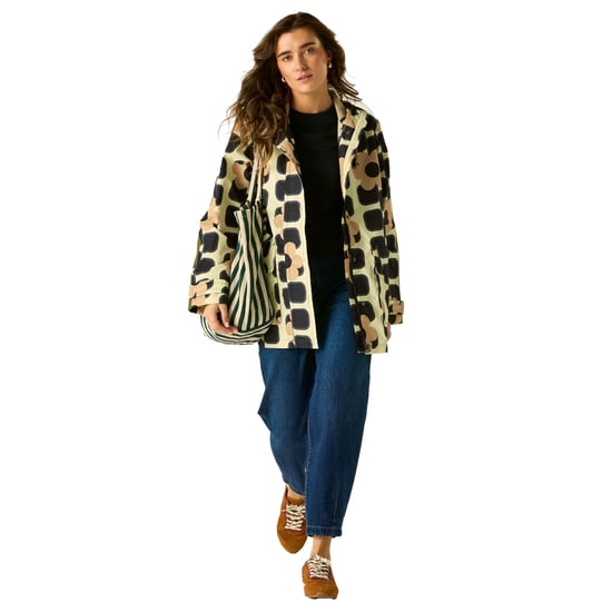 Regatta - "Orla Kiely" Jacke, wasserfest für Damen, Midi-Länge (Schwarz/Weiß) - Image 6